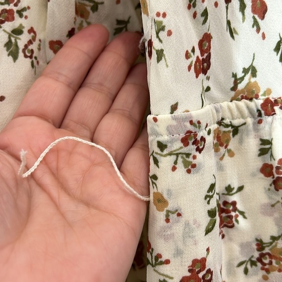 Gracemade Damaris faux wrap long sleeve Dress Floral women’s size medium new nwt - Picture 5 of 11